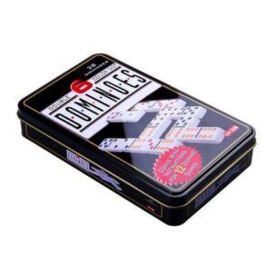 Klassiek domino bordspel in stijlvolle opbergdoos