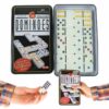 Klassiek domino bordspel in stijlvolle opbergdoos