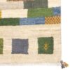 Handgeknoopt Perzisch Kheshti Gabbeh tapijt - Geometrisch, Crème, Wol