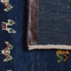 Handgeknoopt Perzisch minimalistisch Gabbeh tapijt - Effen, Marineblauw, Wol