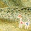 Handgeknoopt Perzisch minimalistisch Gabbeh tapijt met dierenmotieven - Groen, Wol