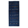 Handgeknoopt Perzisch minimalistisch Gabbeh tapijt - Effen, Marineblauw, Wol