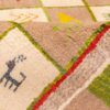 Handgeknoopt Perzisch geometrisch Gabbeh tapijt - Geruit, Crème, Wol