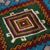 Handgeknoopt Perzisch Khorasan Tribaal Tapijt (Geometrisch Ruitpatroon) - Bruine Wol