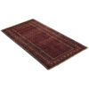 Handgeknoopt Perzisch Baluchistan Tribaal Tapijt (Bukhara Design) - Kastanjebruine Wol