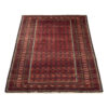 Handgeknoopt Perzisch Baluchistan Tribaal Tapijt (Bukhara Design) - Kastanjebruine Wol