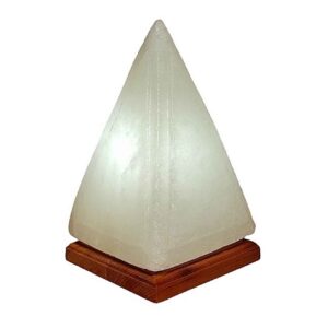 Perzische zoutlamp met houten basis – Piramide model