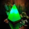 Perzische zoutlamp met houten basis – Piramide model