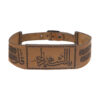 Islamitische Armband van Leer met 4 Qol Vers voor Heren
