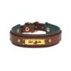 Islamitische Armband met Leer & Roestvrij Staal Hasbi Allah Ontwerp