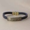 Islamitische Armband met Leer Ya Qamar Banihashim voor Mannen