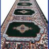 Islamitisch Moskee Tapijt met Mihrab Ontwerp – Katoen Groen, 5 Meter