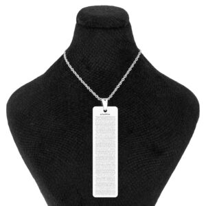 Islamitische Stalen Ketting met Imam Jawad Hirz Hanger