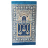 Islamitisch Gewatteerd Gebedskleed Janamaz Sajadah Gonbad Blauw
