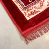 Islamitisch Gewatteerd Gebedskleed Janamaz Sajadah Mihrab Bordeaux