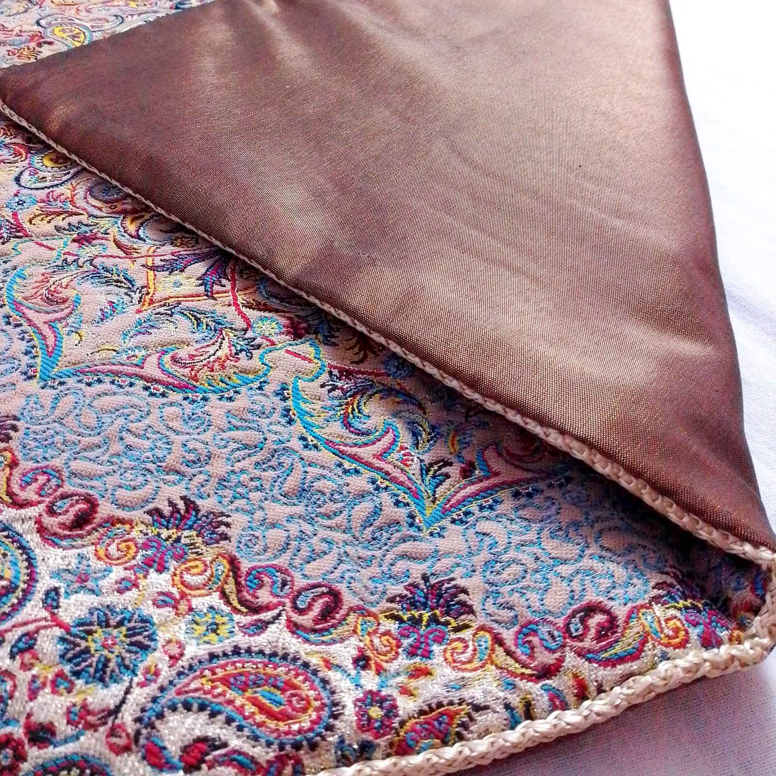 Traditioneel Reisgebedskleed – Blauw Paisley Termeh