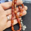 Islamitische Jemenitische Hakik Rozenkrans met 33 Gebedskralen Tasbih Misbaha