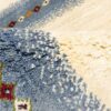 Authentiek handgeknoopt Perzisch minimalistisch Gabbeh tapijt - Met rand, Wit, Wol
