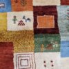 Echt handgeknoopt Perzisch Kheshti Gabbeh tapijt - Geometrisch met rand, Crème, Wol