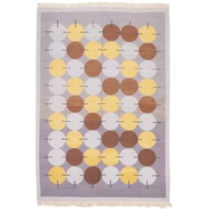 Perzische Kilim Fars Handgeweven – Bruin Design – Wollen Vloerkleed