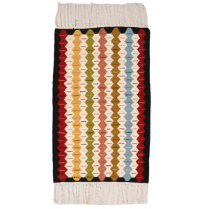 Perzisch Wol Kilim Tapijt Handgeweven in Fars met Geometrisch Ontwerp