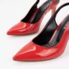 Leren Pumps met Hoge Hakken en Puntneus voor Dames