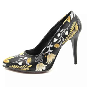 Leren Hoge Hak Schoenen voor Dames Model Winter Flower