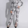 Damesblouse met Lange Mouwen – Zebraprint