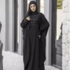Zwarte Vlinder Abaya – Kreukvrije Crepe Stof
