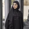 Zwarte Vlinder Abaya – Kreukvrije Crepe Stof