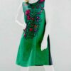 Damesjurk met Bloemenpatroon – Regular Fit – Groen