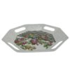 Melamine dienblad - Achthoekig dienblad met bloemenpatroon