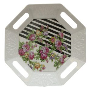 Melamine Dienblad Serveware met Bloemmotief Lichtgewicht Wit