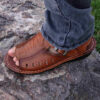 Natuurleren Wandelsandalen Voor Mannen Model Ahvaz