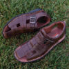 Natuurleren Wandelsandalen Voor Mannen Model Thunder