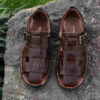 Natuurleren Wandelsandalen Voor Mannen Model Thunder