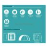 Pavillo Kampeertent voor 3-4 Personen voor Rugzaktochten & Waterdicht