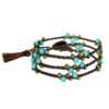 Kralenarmband voor Dames – Turkoois Design