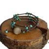 Kralenarmband voor Dames – Turkoois Design