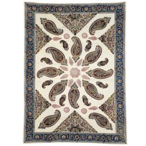 Perzisch Blokprint Tafellaken Traditionele Kalamkari uit Isfahan