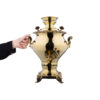 Perzische Messing Samovar Decoratieve Houtskool Theemaker 3,5 Liter