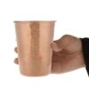 Perzische Koperen Beker – Handgemaakt met Handvat voor Koude Dranken – Gehamerd Atefeh