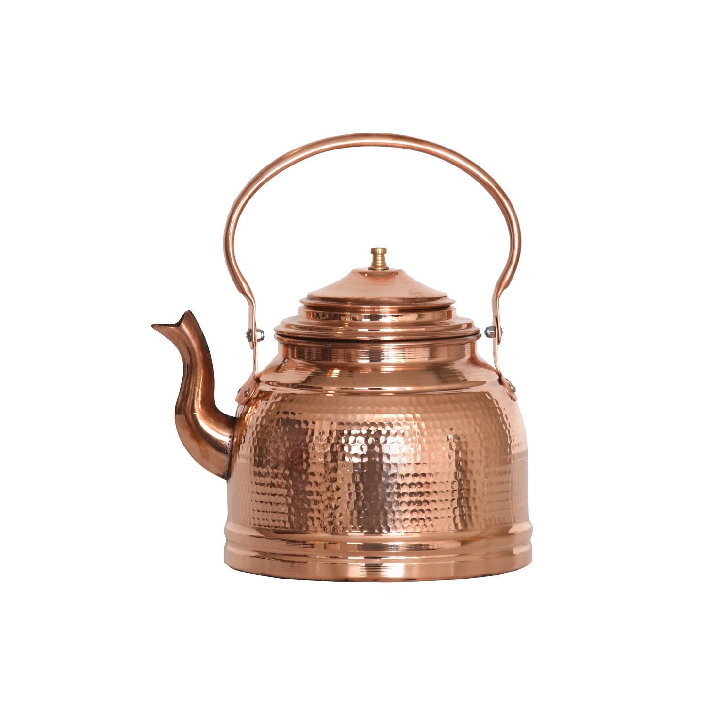 Perzische Dubbele Koperen Theepot – Arya Handgemaakt Design