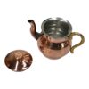 Perzische Koperen Theepot Gehamerd met Messing Handvat Bardia