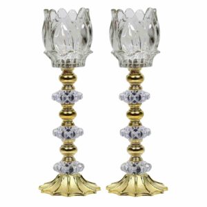 Perzische Kristallen Kandelaar Tulpenmodel (2x)