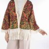 Perzisch Geborduurde Manto voor Dames met Paisley Ontwerp
