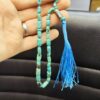 Perzische Neyshabur Turkoois Rozenkrans: Handgemaakt Tasbih met 33 Kralen