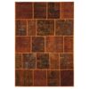 Vintage Patchwork Tapijt Bruin – Wol & Katoen Mix