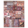 Vintage Patchwork Tapijt Geometrisch – Handgeknoopt