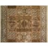 Vintage Patchwork Tapijt Bruin Geometrisch – Katoen